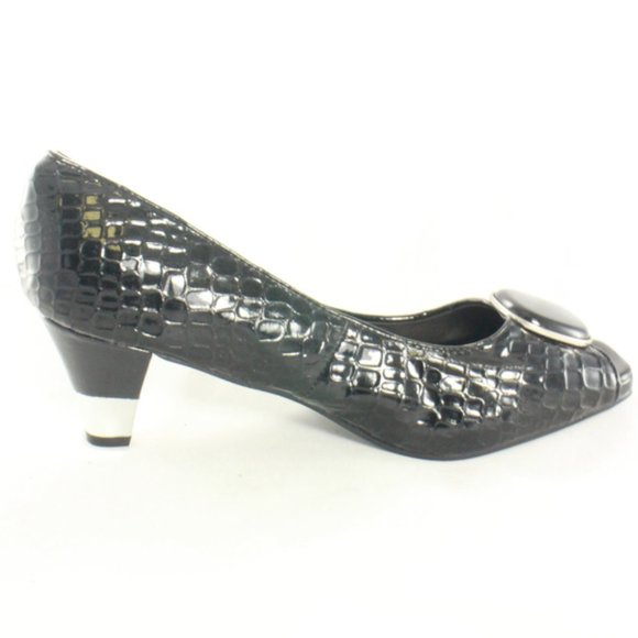 Coup D'Etat LTD Black Patent Peep Toe Heel New - Picture 5 of 8